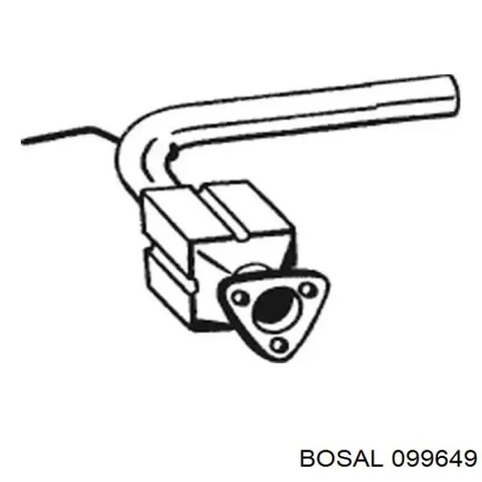 Silenciador delantero 286077 Bosal