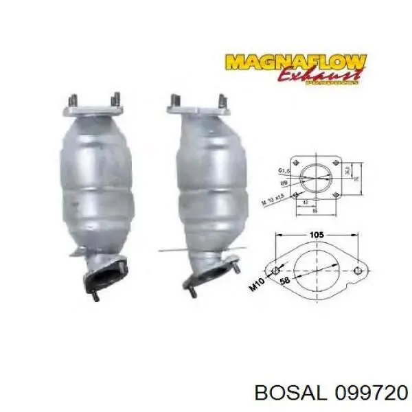 1S715E212HE Ford Catalizador de gasolina y diésel