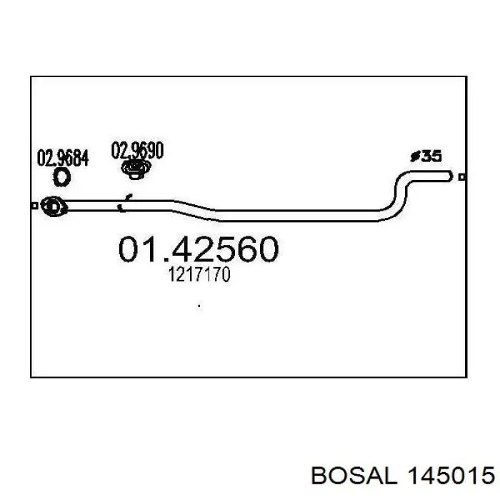 Comprar 1953186 Ford Silenciador central