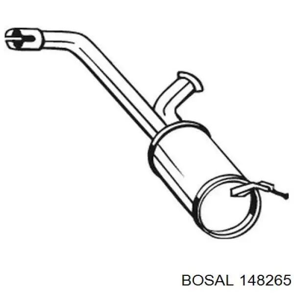 Silenciador trasero Bosal 148265 precio, desde 76,55 EUR