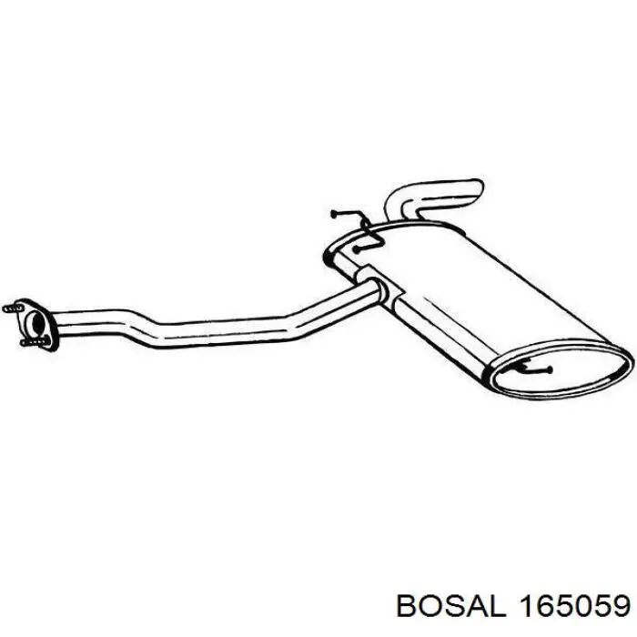 Comprar 1743028510 Toyota Silenciador trasero
