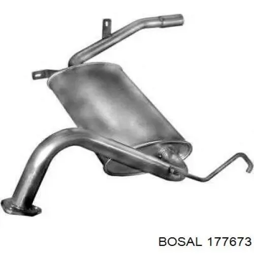 Comprar MN178257 Mitsubishi Silenciador trasero