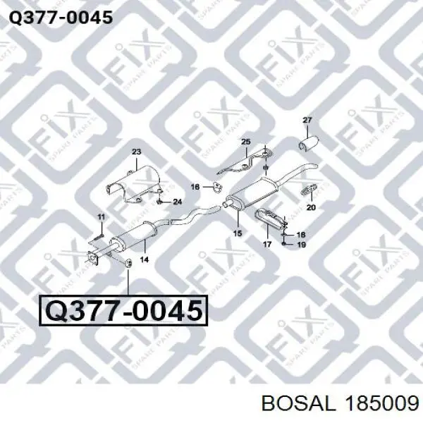 Comprar 185009 Bosal Silenciador trasero