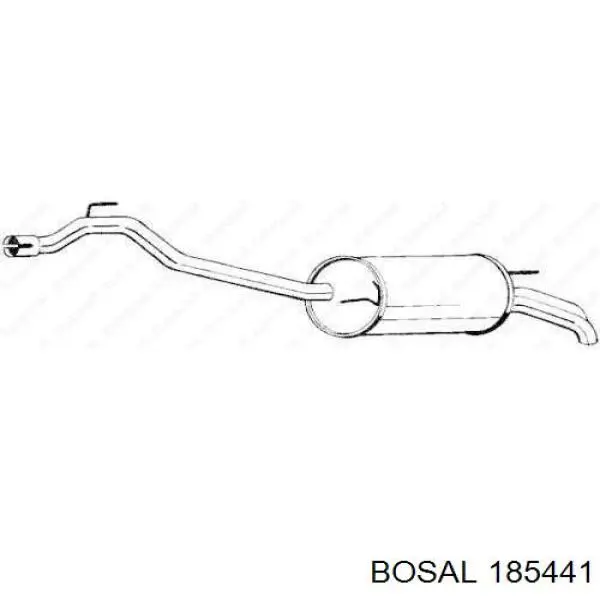 5852103 Opel silenciador posterior