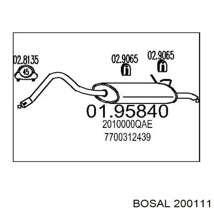 Comprar 8671020561 Renault (RVI) Silenciador trasero