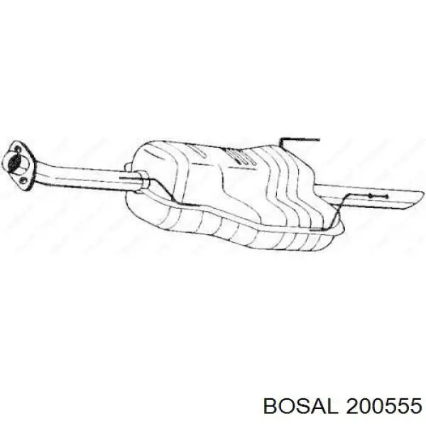 Silencioso trasero Renault (RVI) 8660003706