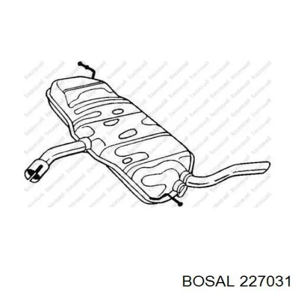 Comprar 2391 Polmostrow Silenciador trasero