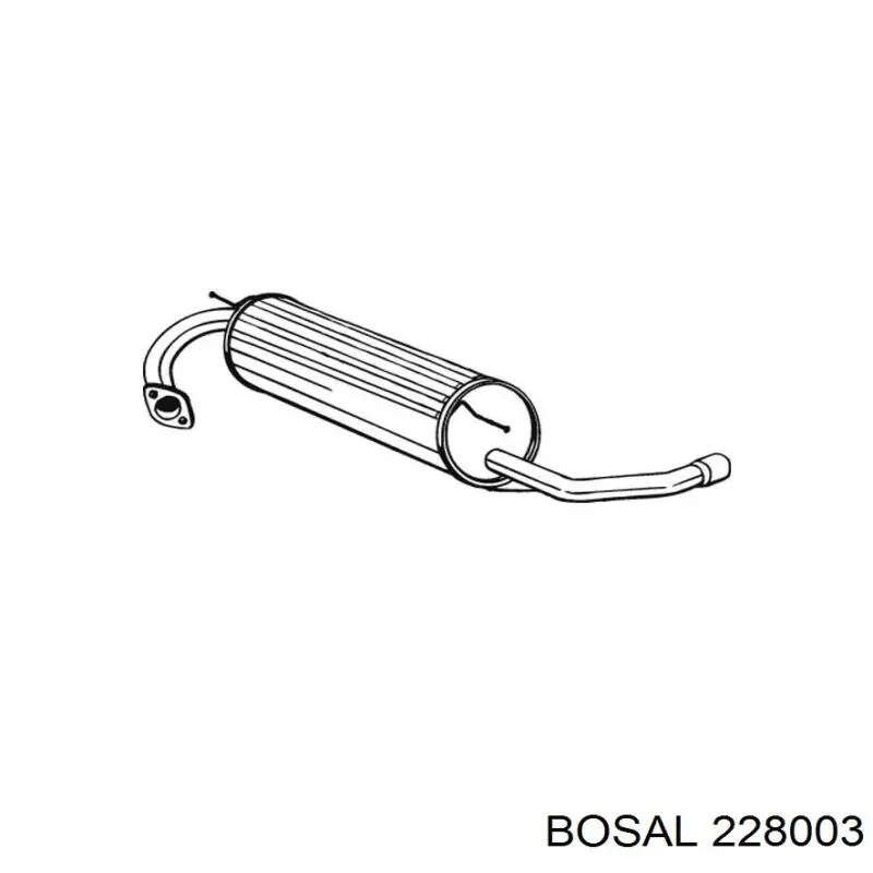 Comprar 228003 Bosal Silenciador trasero