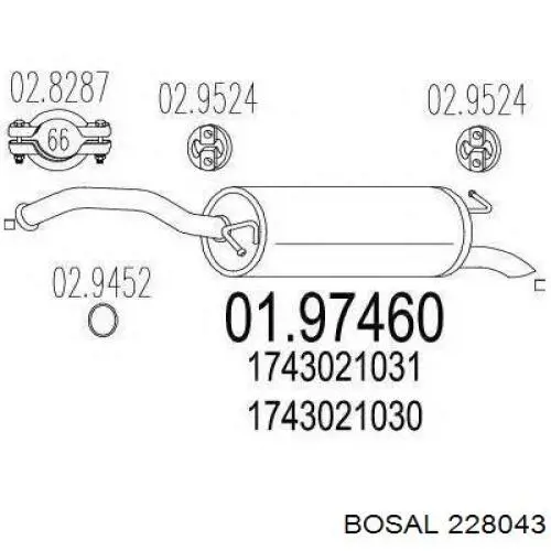 228043 Bosal