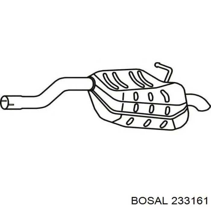 Silenciador trasero Bosal 233161 precio, desde 151,70 EUR