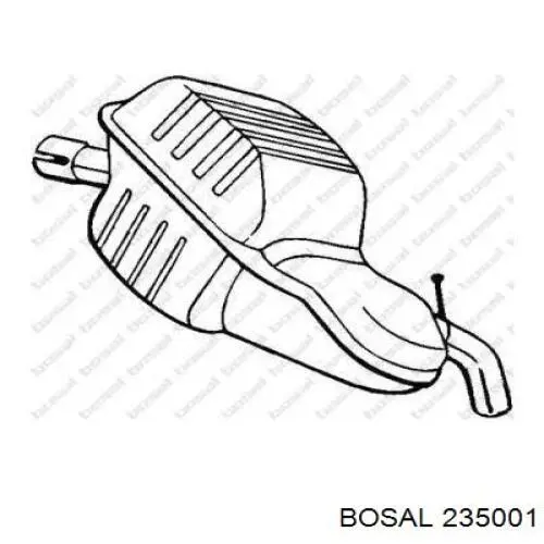Comprar 2148514 Ford Silenciador trasero