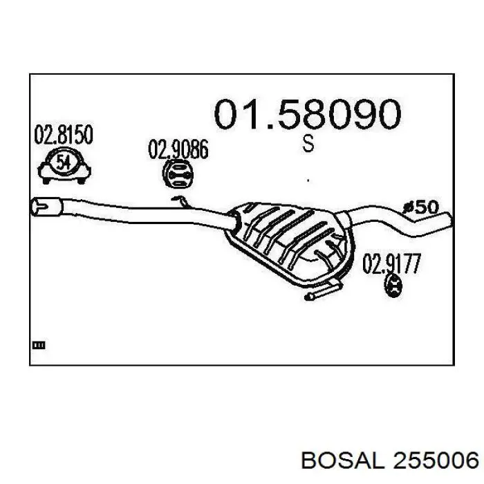 Comprar MR281817 Mitsubishi Soporte de tubo de escape