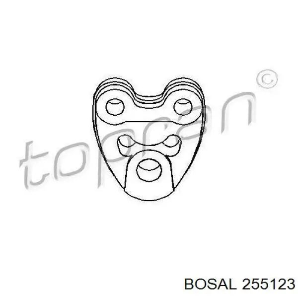 Soporte escape 255123 Bosal