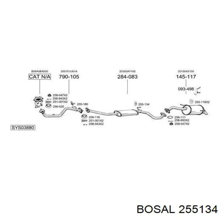 255134 Bosal