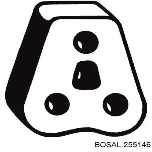 255-146 Bosal soporte, silenciador