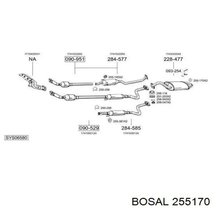 Comprar 175650D030 Toyota Soporte de tubo de escape