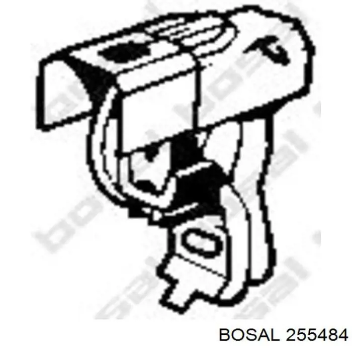 255484 Bosal soporte, silenciador