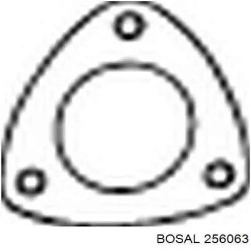 256063 Bosal junta, tubo de escape silenciador