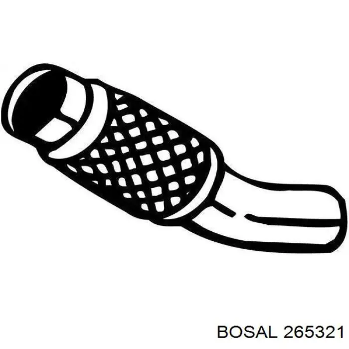 265321 Bosal chapa ondulada del silenciador