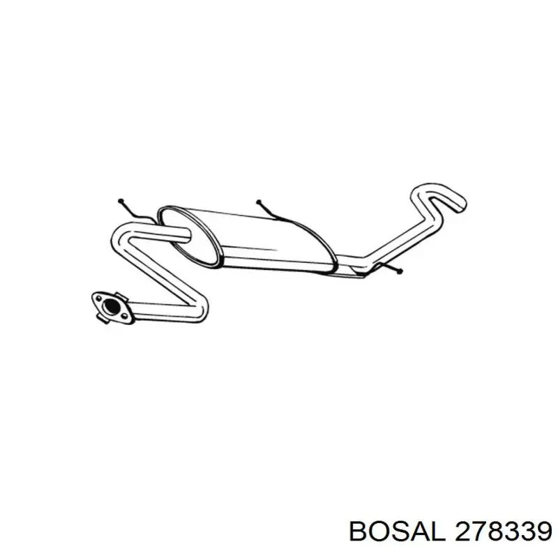 Comprar 278339 Bosal Silenciador trasero
