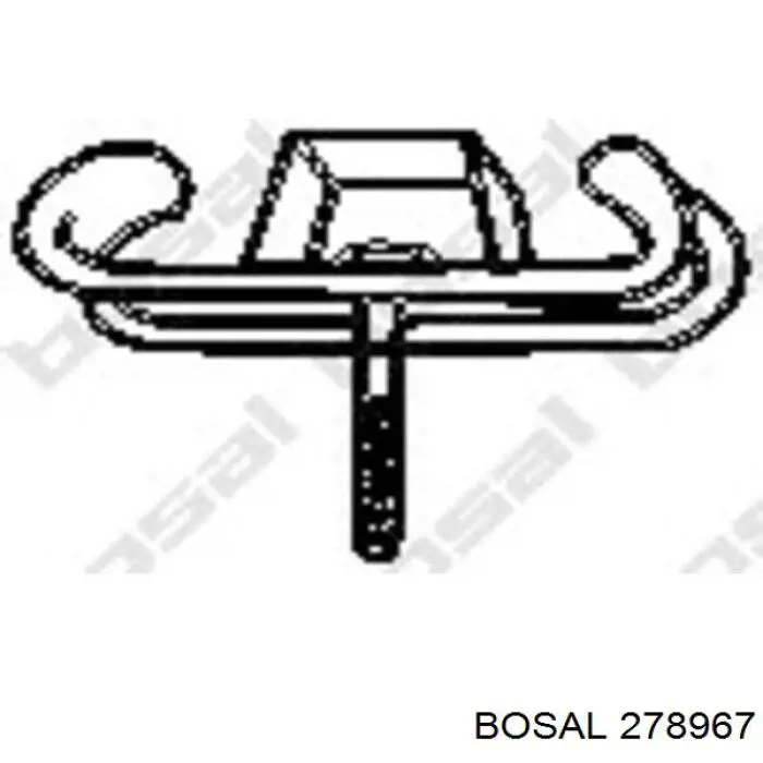 278967 Bosal silenciador posterior