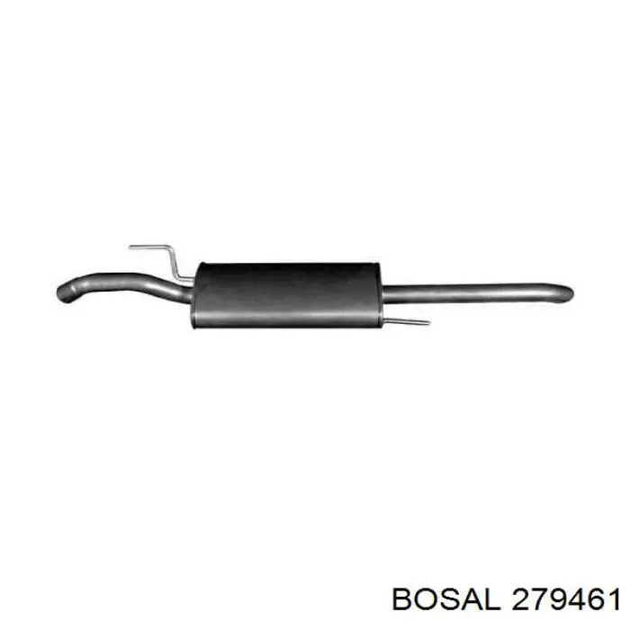 279-461 Bosal silenciador posterior