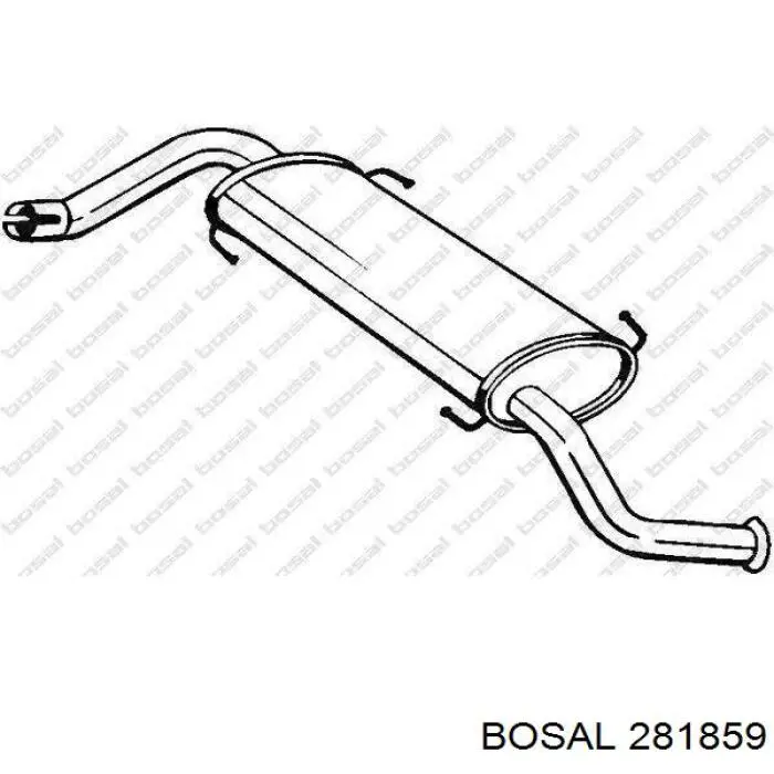 Comprar 358647 Imasaf Silenciador trasero
