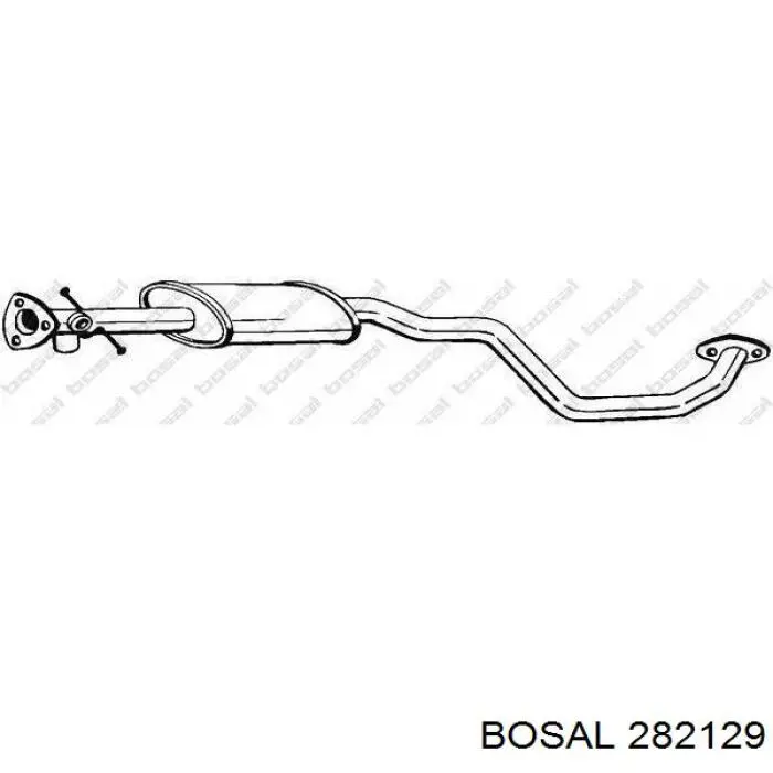 Silenciador central Bosal 282129 precio, desde 73,11 EUR