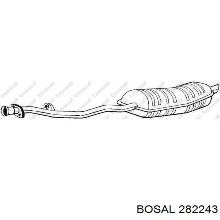 Comprar 282243 Bosal Silenciador trasero