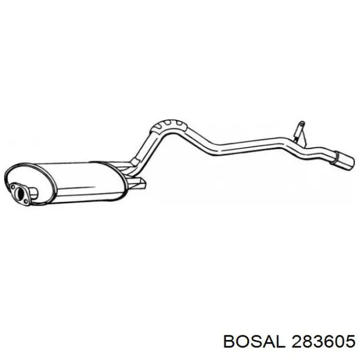 Silenciador central Bosal 283605 precio, desde 128,05 EUR
