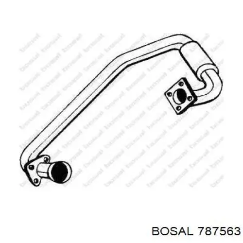 787563 Bosal tubo de admisión del silenciador de escape delantero