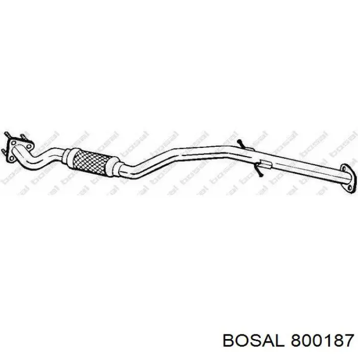 Tubo de admisión del silenciador de escape delantero para Opel Insignia (G09)