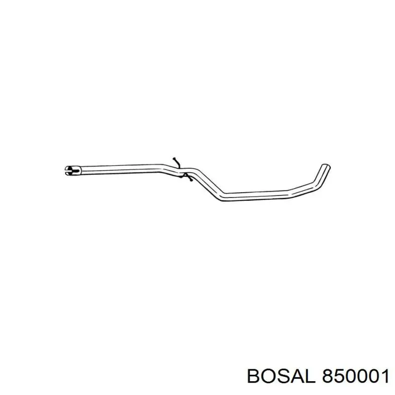 850001 Bosal silenciador del medio