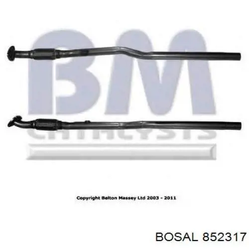 BS852317 Bosal silenciador del medio