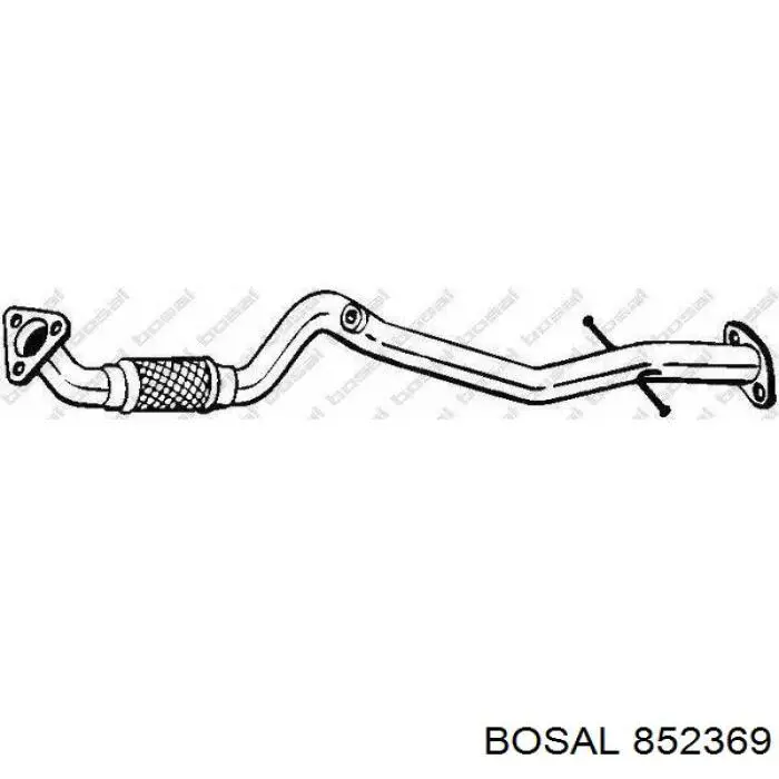 852369 Bosal Silenciador central