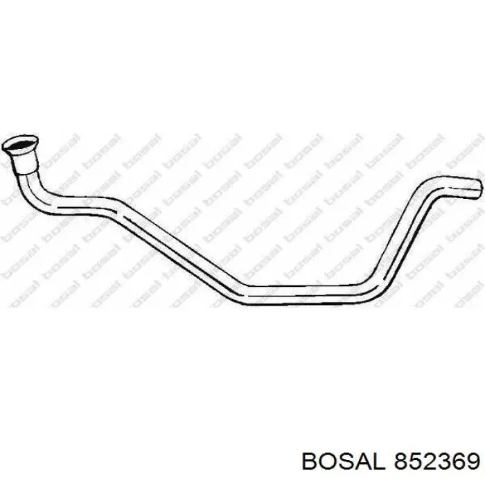 Silenciador central 55558588 Opel