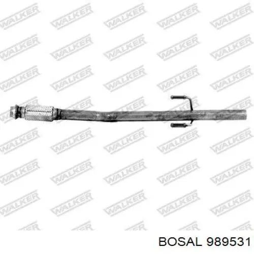 989-531 Bosal silenciador del medio