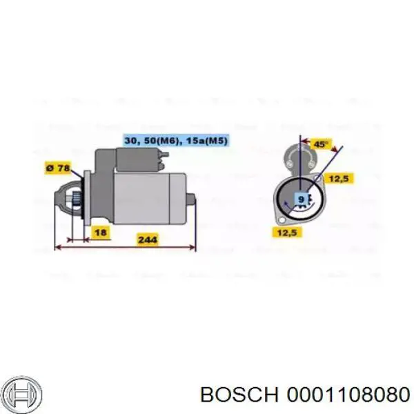 Burro de arranque  Bosch 0001108080 precio, desde 60,98 EUR