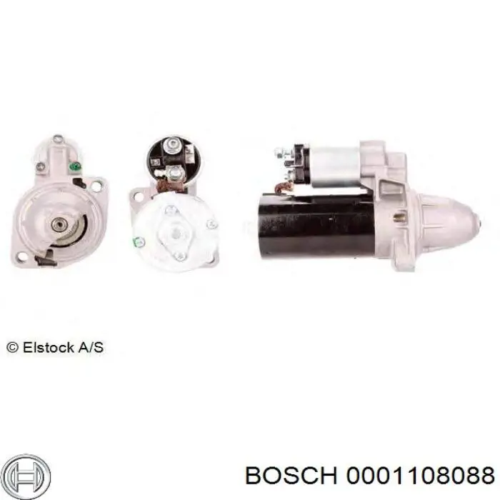 Motor de arranque 0001108088 Bosch