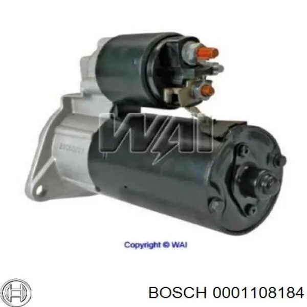 Motor de arranque 0001108184 Bosch