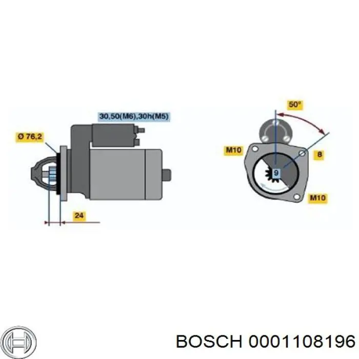 Comprar 0001108196 Bosch Motores de arranque