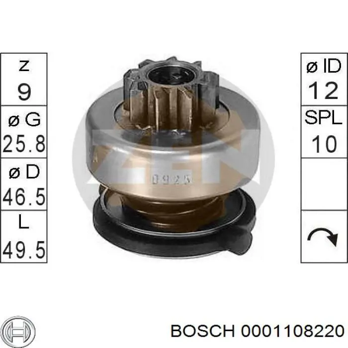 Arranque motores Bosch 0001108220 precio, desde 73,55 USD
