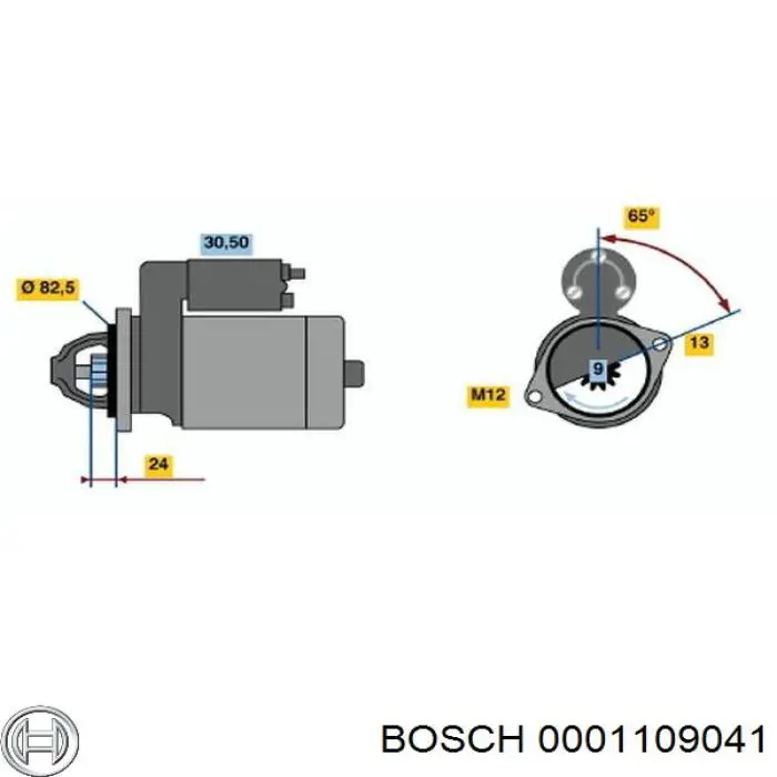 Burro de arranque  Bosch 0001109041 precio, desde 53,72 EUR