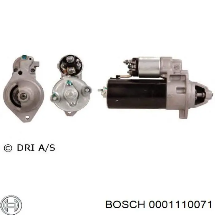 Motor de arranque 0001110071 Bosch