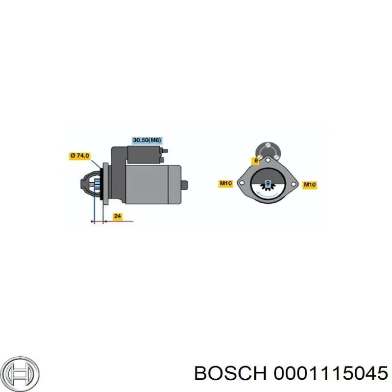 0001115045 Bosch Arranque motores