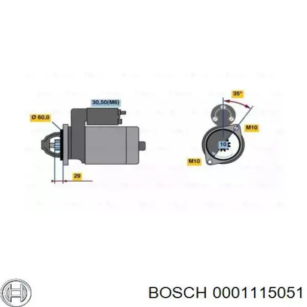 Arrancador Bosch 0001115051
