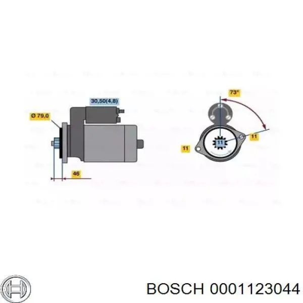0001123044 Bosch Arranque motores