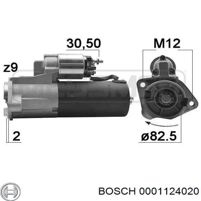 0001124020 Bosch Arranque motores
