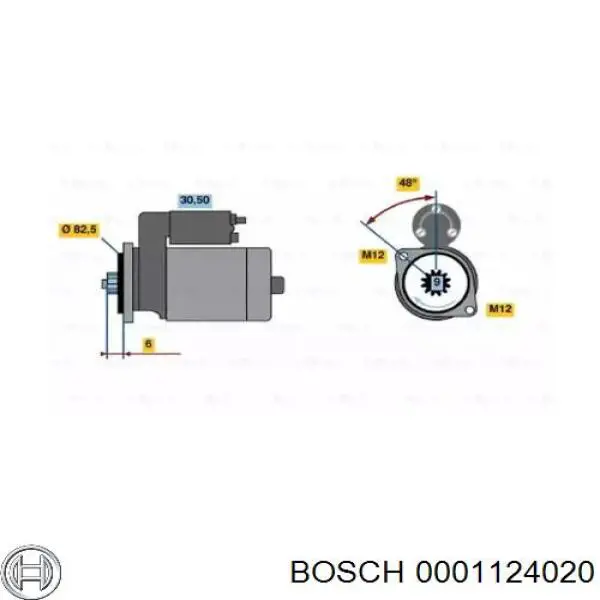 Burro de arranque  Bosch 0001124020 precio, desde 77,65 EUR