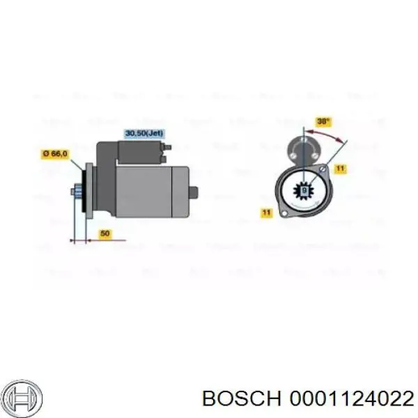 Burro de arranque  Bosch 0001124022 precio, desde 141,13 EUR